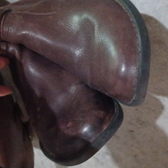 Born Brown leather boots size 7 Attila dark brown - Picture 9 of 10